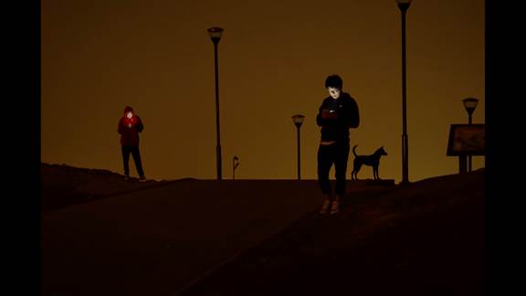 說明: Macintosh HD:Users:chendong:Desktop:張乾琦 工作坊:工作坊:官方作品:中文圖說:不存在的戰(zhàn)爭:1. 張乾琦，“不存在的戰(zhàn)爭”視頻截圖，2017.jpg